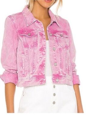 Free people rumors Pink Denim Jacket - Women